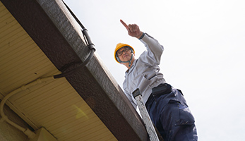 雨漏り調査の写真・雨樋 詰まり